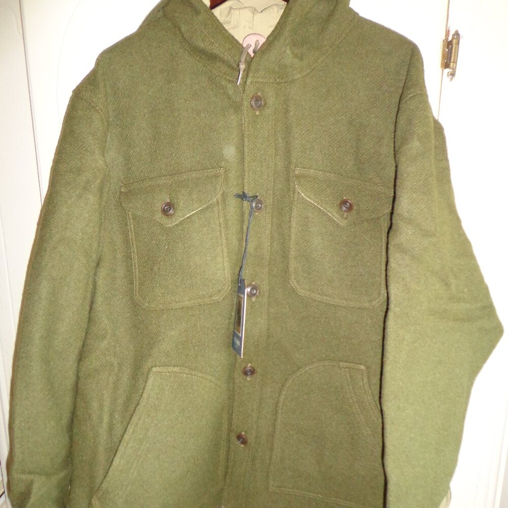 FIRM NWT Filson Snohomish Reversible Jacket Wool McKinley Olive